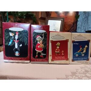 Keepsake Ornament Lot Dr. Suess, The Grinch NIB